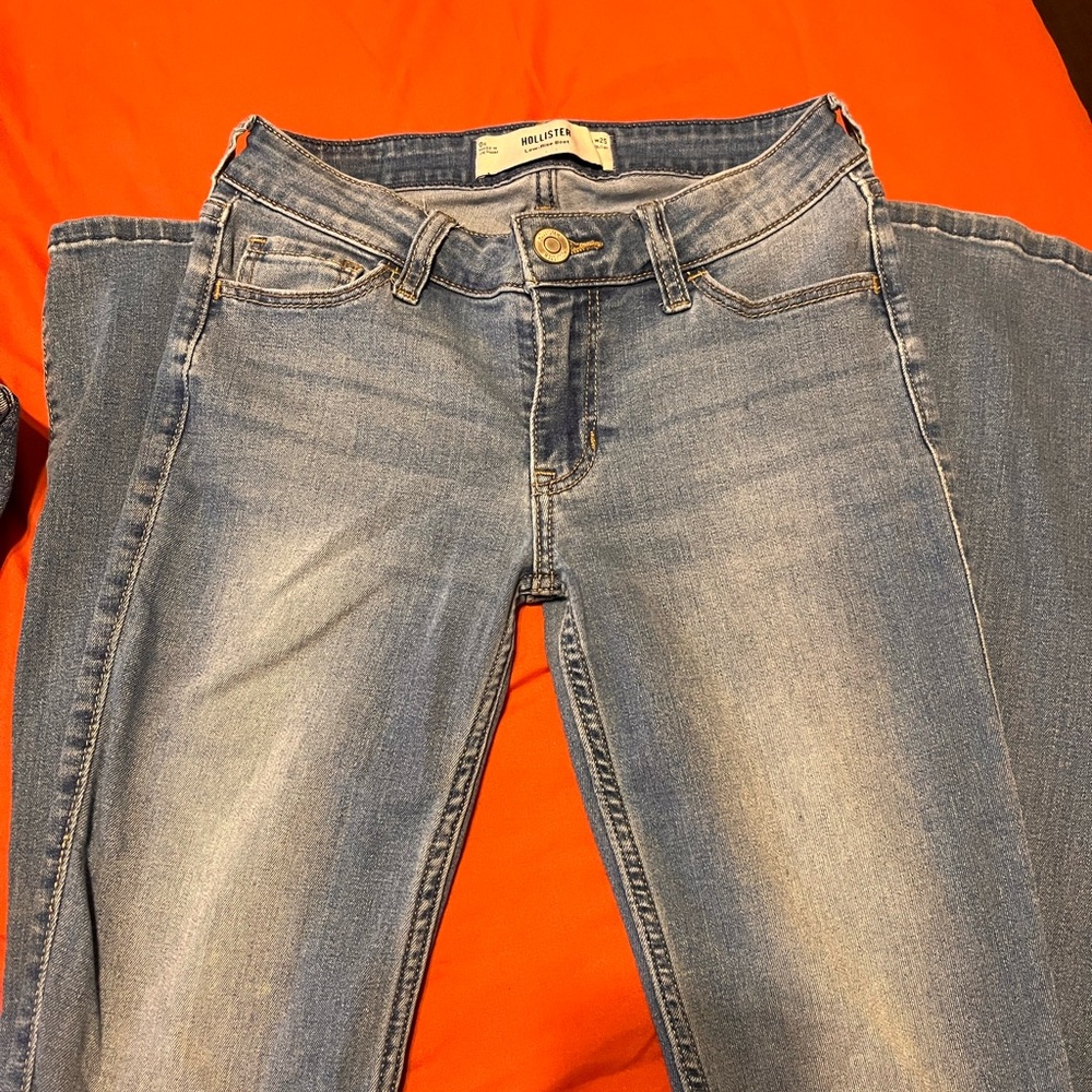 Hollister Dark and Light Blue Straight Jeans - Picture 11 of 13